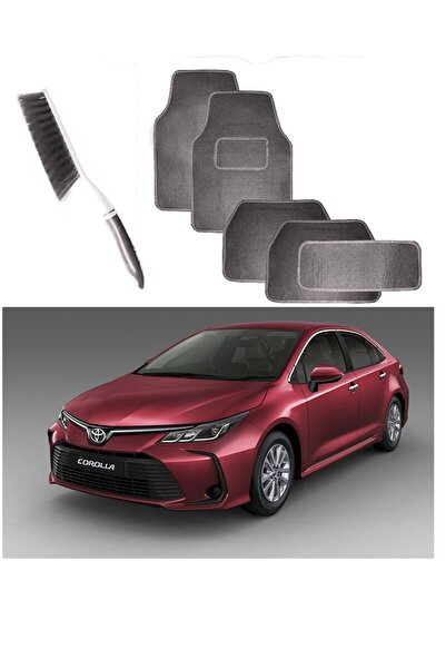 CFT مجموعة سجادات أرضية سيارة كاليفورنيا من 5 قطع مع فرشاة تنظيف السجادات