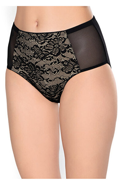 Belinay 3054 YANLARI TRANSPARAN GÜL DANTELLİ KADIN KÜLOT