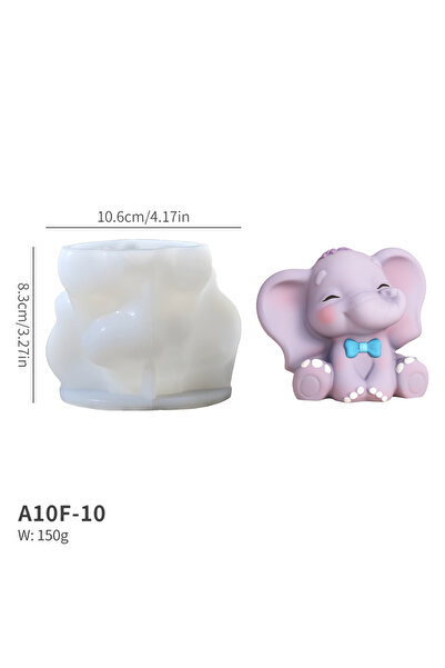Choice قالب سيليكون ثلاثي الأبعاد على شكل فيل ذكر لطيف، يمكنك صنعه بنفسك، على...