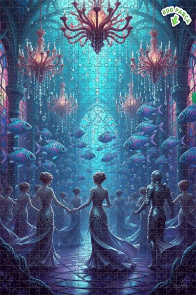 Teona Ahşap لغز خشبي رقمي رائع ذو طابقين بإطار على شكل سمكة راقصة تحت الماء 8...