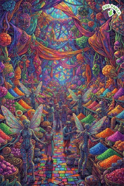 Teona Ahşap لغز خشبي مؤطر ذو طابقين بتصميم ساحر ورائع من سوق ماجيك ماركت، 800...