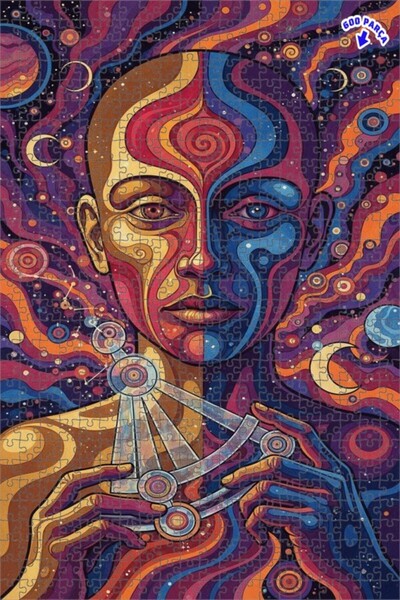 Teona Ahşap لوحة زيتية لشخصية بشرية مفعمات بالروحانية والروحية، ألغاز خشبية م...