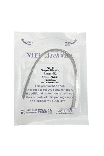 Choice12 012 Lower 10pcs/pack Orthodontic Dental Super Elastic Oval Form Niti...