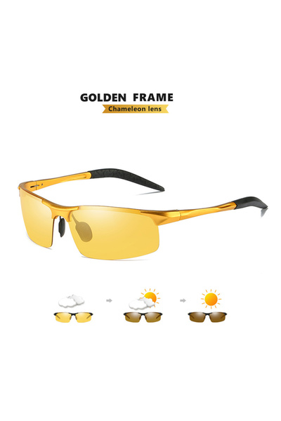 Choice LIOUMO Golden Frame-yellwo Top Anti-glare Day Night Vision Glasses For...