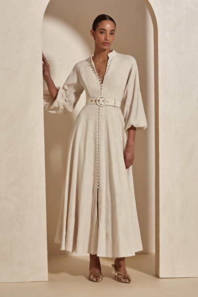 Dahlia Bianca Amelia Uzun Elbise