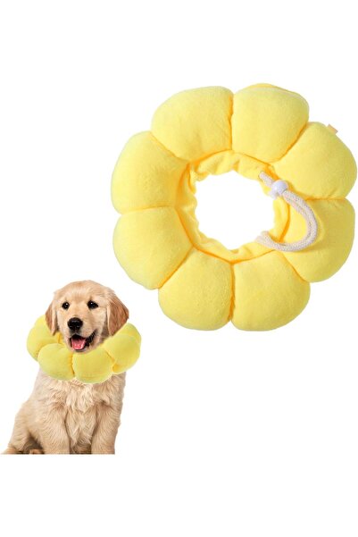 Arabest طوق مخروطي ناعم للكلاب، وسادة رقبة قابلة للنفخ لتهدئة وتهدئة الحيوانا...