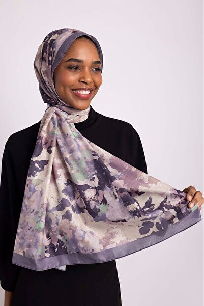 Ayshara مجموعة توموركوك - شال توموركوك أحادي الجانب بلون الليلك