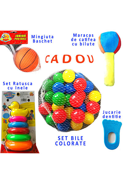 CLD -Care Love Devotion Tarc interactiv pentru copii, cu Salteluta cu desene, 5 Jucarii, Cos de baschet, cadru metalic MARO