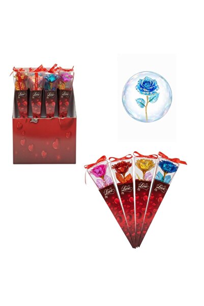 LOVE Trandafiri Cristalizati in Ambalaj 28cm