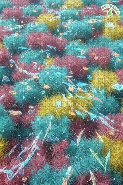 Teona Ahşap لغز خشبي فني رقمي ملون للواقعية السحرية تحت البحر 800 قطعة 70x50