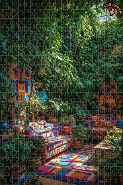 Teona Ahşap لغز خشبي ذو طبقتين من بوش سانارت، 400 قطعة، مقاس 35x35