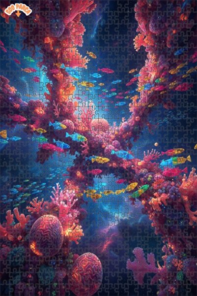 Teona Ahşap لغز خشبي رائع بإطار ذو طابقين بمظهر لوحة زيتية يشبه حلم الغواصة 5...