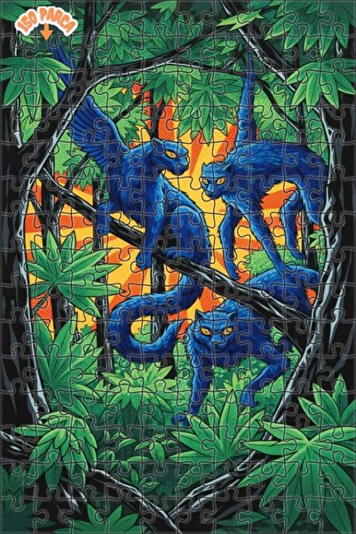 Teona Ahşap لغز خشبي مؤطر من طبقتين من ميستيك فورست سكوور، 150 قطعة، 20x30 سم