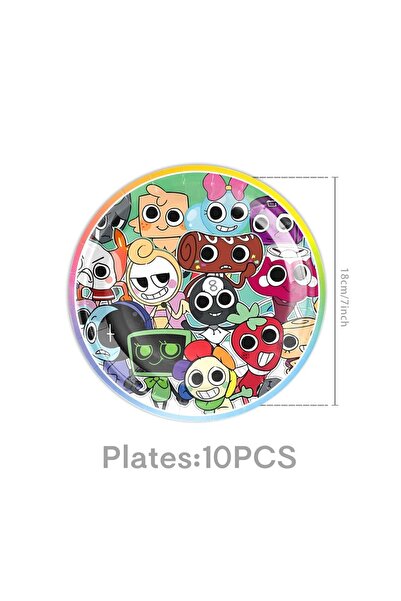 Choice other 10pcs 7inch Plates Dandy Worlds Birthday Party Decoration Tablew...