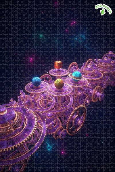 Teona Ahşap لغز خشبي بإطار مزدوج الطبقات من مجموعة عجلات الكون 800 قطعة 70x50