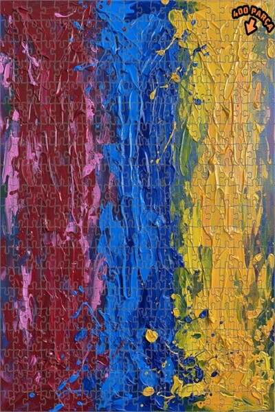 Teona Ahşap لغز خشبي بتصميم لوحة زيتية بألوان زاهية 400 قطعة 35x35