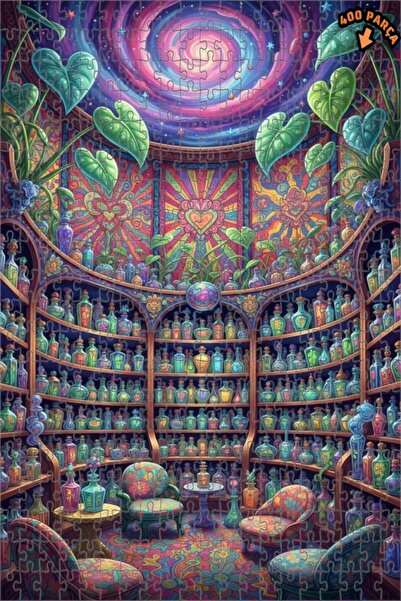 Teona Ahşap متجر الإكسير الغامض، لوحة خشبية مؤطرة بطبقتين بمظهر الطلاء الزيتي...