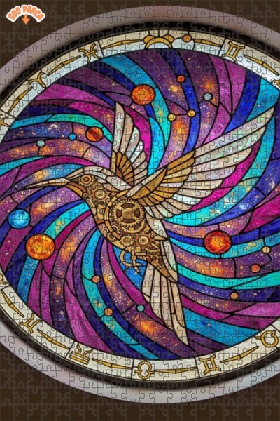 Teona Ahşap لغز خشبي مؤطر ذو طبقتين من سونإيتس إنفنتي كولبيري ستيمبانك آرت، 5...