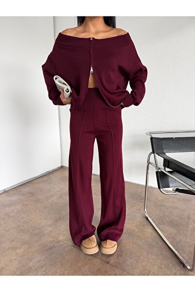 Lamierra Madonna Zippered Knitwear Set