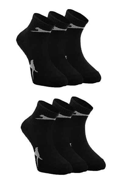 Slazenger Jacoba New Set of 6 Men's Black Socks