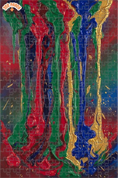Teona Ahşap لغز خشبي مؤطر بطبقتين بنمط فني من Live Drop Paint، 250 قطعة، 30x3...