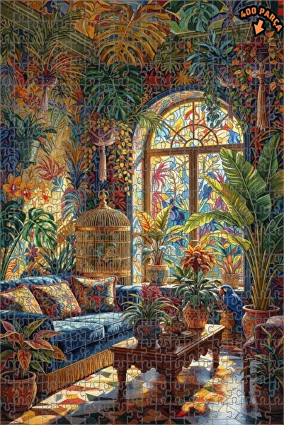 Teona Ahşap غرفة الحياة البرية الاستوائية، لوحة زيتية ذات طابقين، لغز خشبي مؤ...