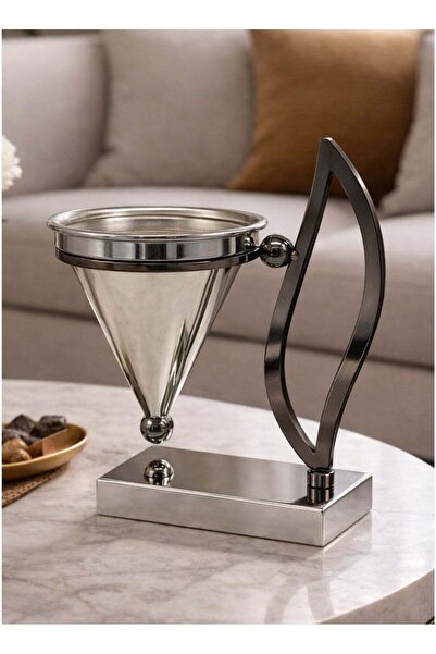 ALQANNAS مبخرة بخور عصرية من التيتانيوم مع حامل من الفولاذ المقاوم للصدأ