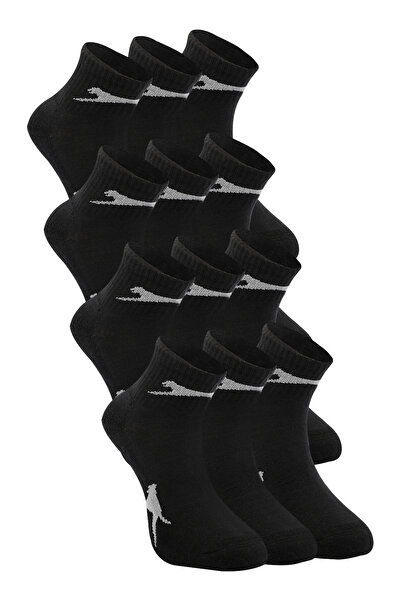 Slazenger Jacoba New Set of 12 Men's Black Socks