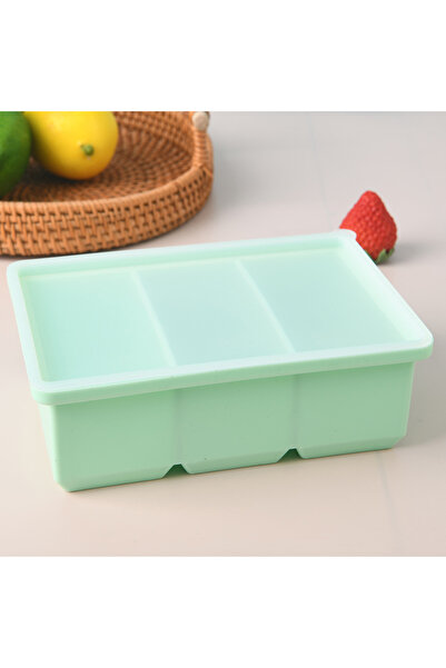 Choice صينية تخزين عملاقة خضراء اللون، قطعة واحدة، لحفظ الطعام والصلصات، مع غ...