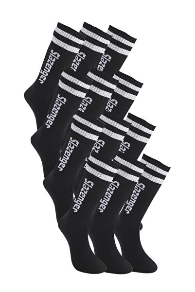 Slazenger Jinn Set of 12 Men's Black Socks