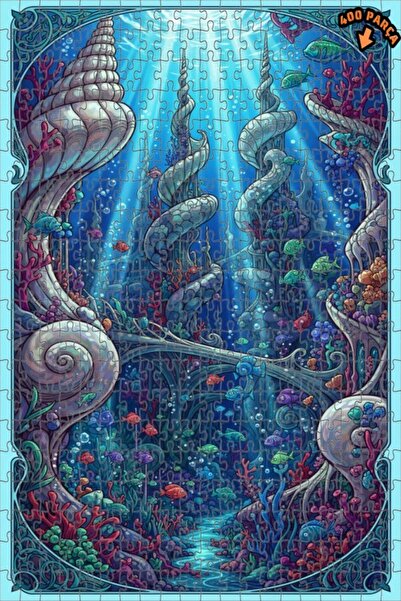 Teona Ahşap لغز خشبي مؤطر بطبقتين من أتلانتس تيلز توريز ستوريز، ملون برسومات ...