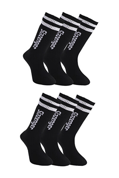 Slazenger Jinn Set of 6 Men's Black Socks