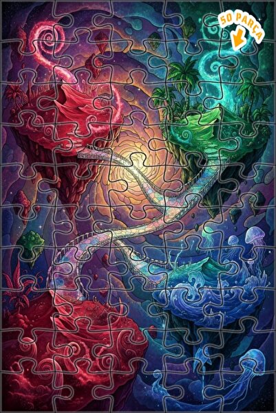 Teona Ahşap ألغاز خشبية ذات إطار مزدوج الطبقات من سدادات الجسور الملونة في ال...