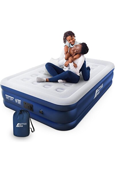 Active Era مرتبة هوائية قابلة للنفخ - سرير هوائي فاخر مزدوج مع مضخة كهربائية ...