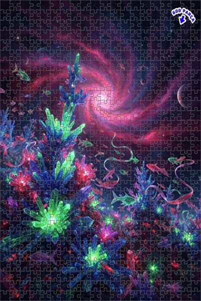 Teona Ahşap لغز خشبي مؤطر بطبقتين على شكل أسماك كريستالية جالاكتيكية بتصميم ل...