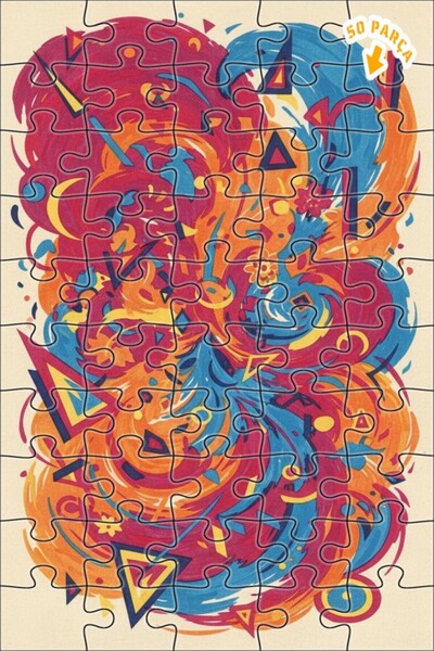 Teona Ahşap لغز خشبي مؤطر ذو طبقتين من سويبرت فن إمبلاكيد فاوندنجز 50 قطعة 15x25