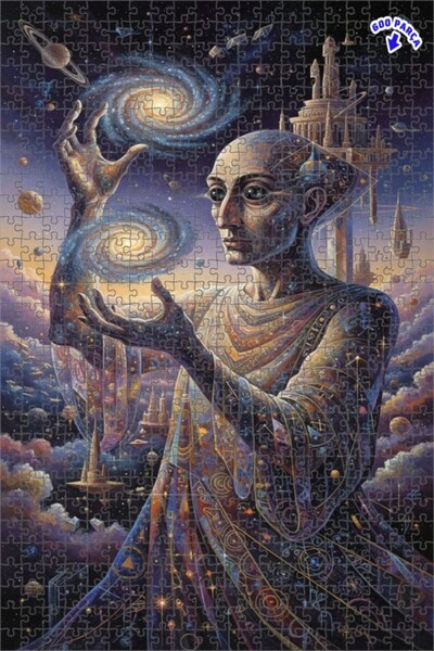 Teona Ahşap لغز خشبي مؤطر ذو طابقين من إيفرين 600 قطعة 50x35