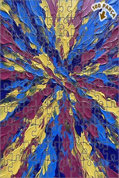 Teona Ahşap لغز خشبي بإطار مزدوج الطبقات بمظهر الزيت الألوان يحاكي الألوان ال...