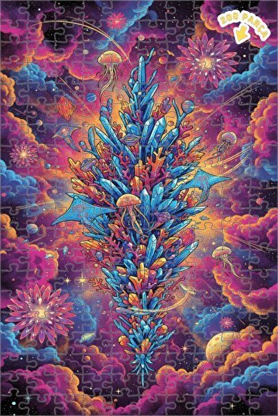 Teona Ahşap لغز خشبي بإطار مزدوج الطبقات من سيريز كريستال مارين ديزايز ديز آن...