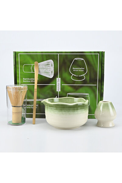 Choice1 ٤ قطع من أوعية ماتشا متدرجة اللون الأخضر، ٢/٤/٥ قطع/مجموعة من أوعية م...