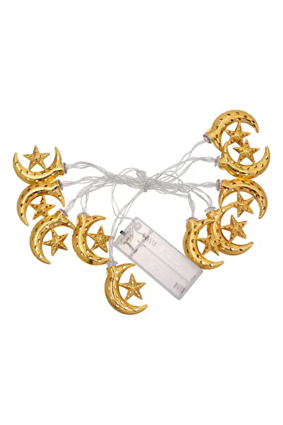 Toybox Moon Star Led String Lights Eid Mubarak Decor Ramadan Decoraion for Home