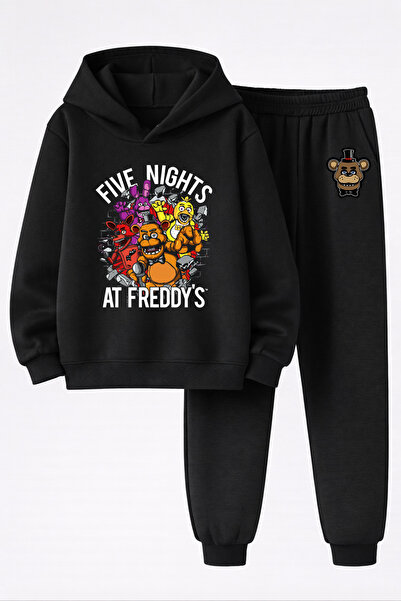 MAGORS Fnaf Five Nights at Freddy's Printed 3-Yarn Quality Sweatshirt and Swe...