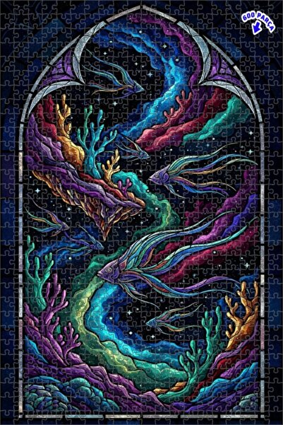 Teona Ahşap لغز خشبي على شكل سمكة من سلسلة فانتاستيك فيرلز إيفيرس، ذو طبقتين،...