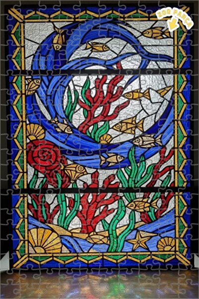 Teona Ahşap لوحة خشبية مؤطرة بطبقتين بمظهر زيت الزيت الملون تحت الماء، 200 قط...