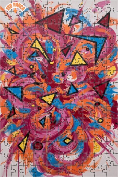 Teona Ahşap ألغاز خشبية ذات طبقات مزدوجة بتصميمات هندسية ديناميكية تشبه اللوح...