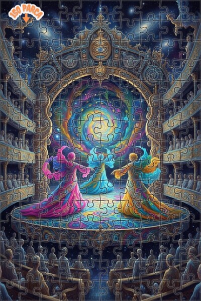 Teona Ahşap لغز خشبي ذو طبقتين من كوزميك سينج باليز، 150 قطعة، مقاس 20x30