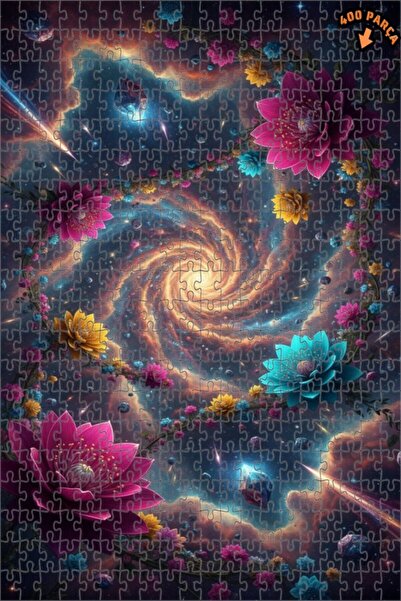 Teona Ahşap لغز خشبي بإطار مزدوج الطبقات بمظهر لوحة زيتية لحديقة الزهور الفلك...