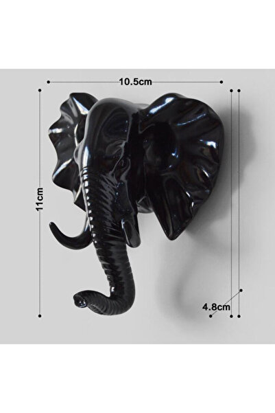 Choice Elephant-black 6 Styles Wall Hanging Hook Vintage Deer Head Animal For...