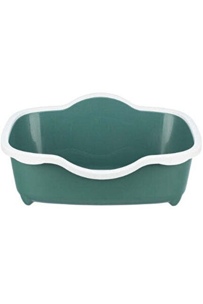 Trixie صينية فضلات القطط دافيو بحافة - أخضر/56×26×39 سم