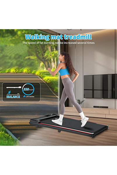 Yoawllty Walking Pad Treadmill, 2.5HP Folding Treadmills for Home Office, Und...